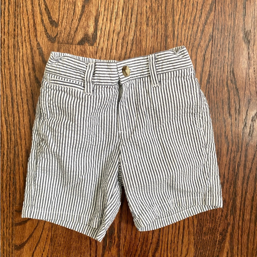 Janie and Jack Navy & White Stripe Shorts - Toddler Size 6-12 months